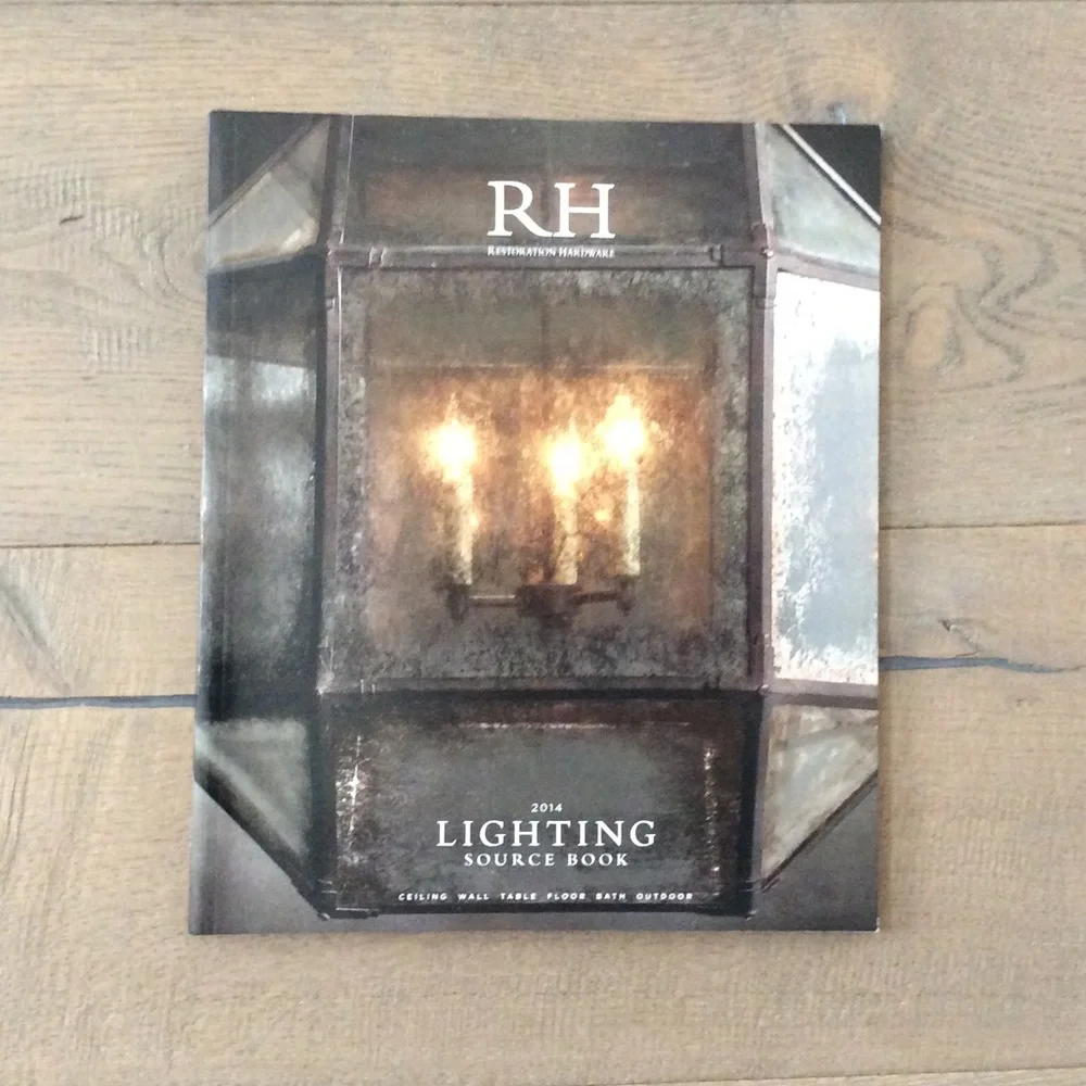 RH restoration hardware catalog table look book